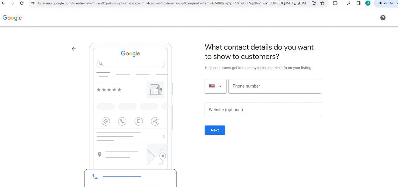 Fill Out Further Business Details