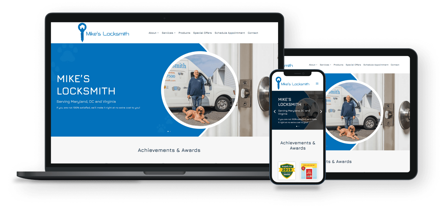 Website Design And Development (2) Md Custom Construction Hero Screen