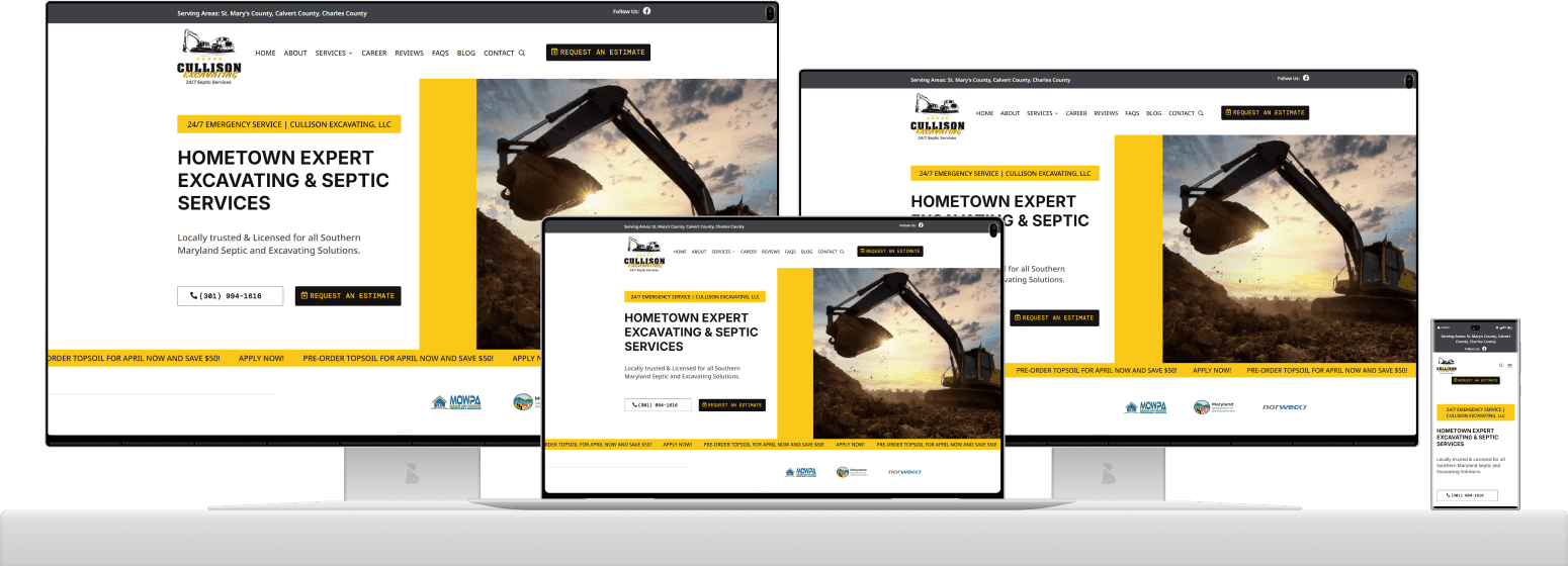 Cullison Excavating, Llc — Website Redesign &Amp; Development Cullison Excavating, Llc — Website Redesign &Amp; Development