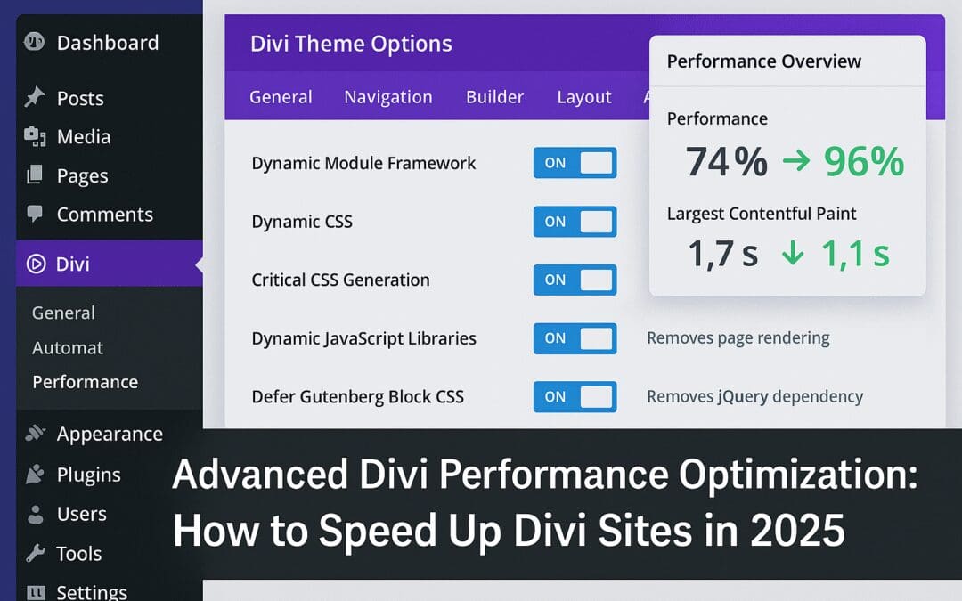 Advanced Divi Performance Optimization: How to Speed Up Divi Sites in 2025