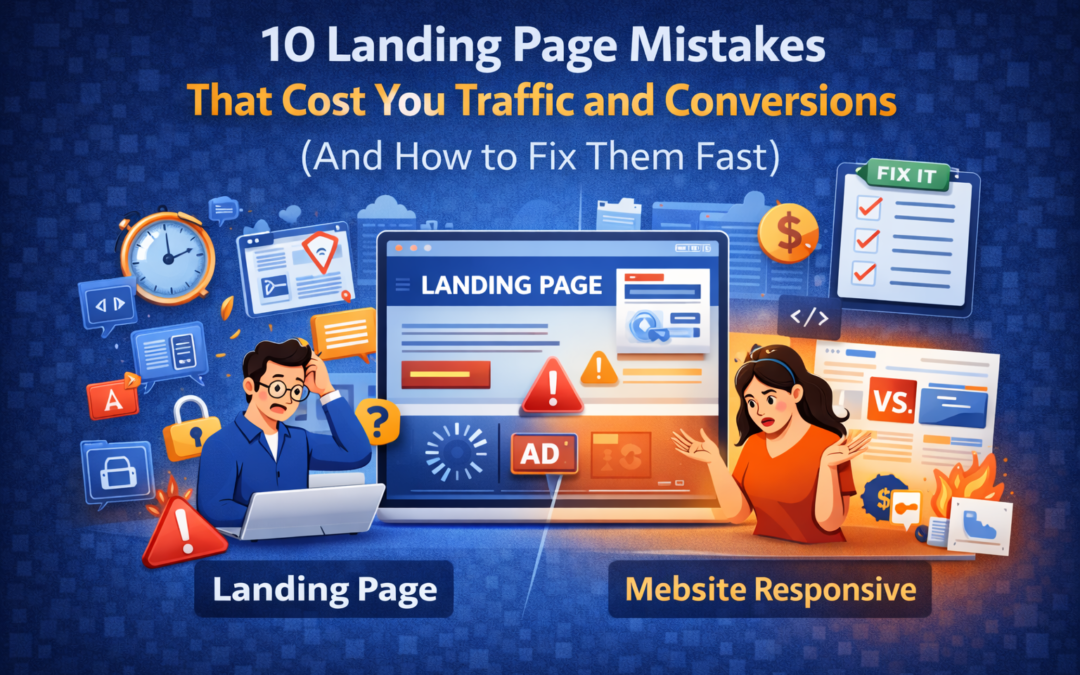 10 Landing Page Mistakes That Cost You Traffic and Conversions (And How to Fix Them Fast)