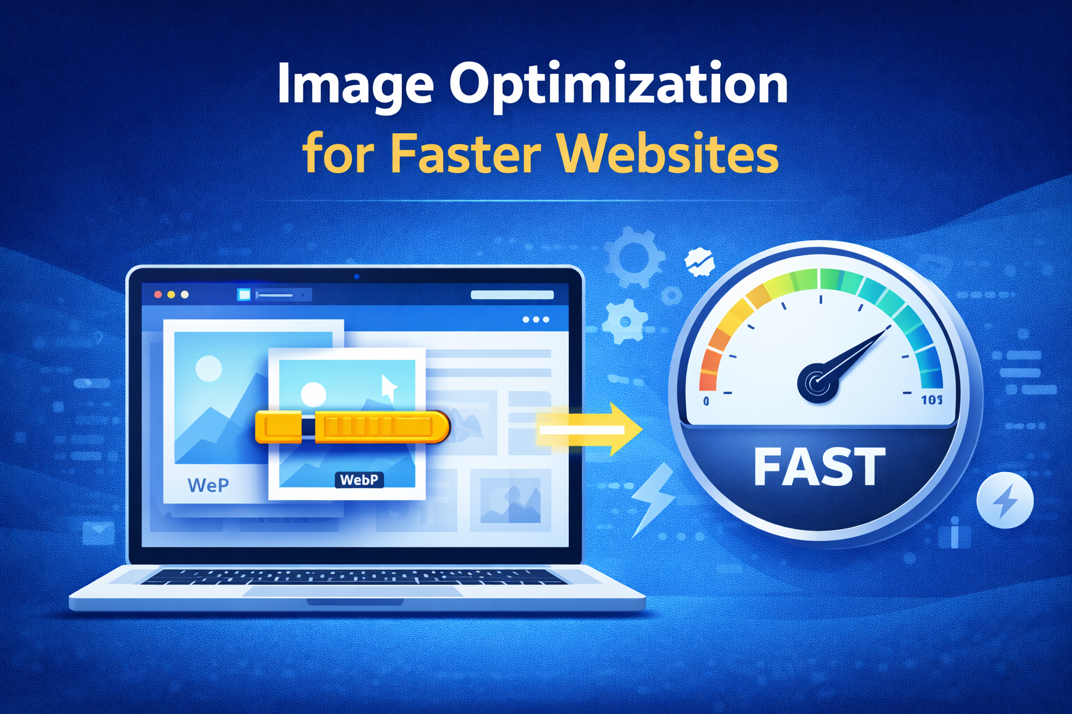 Website image optimization for speed